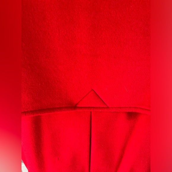 Red Wool Bomber-Style Coat - Picture 10 of 16